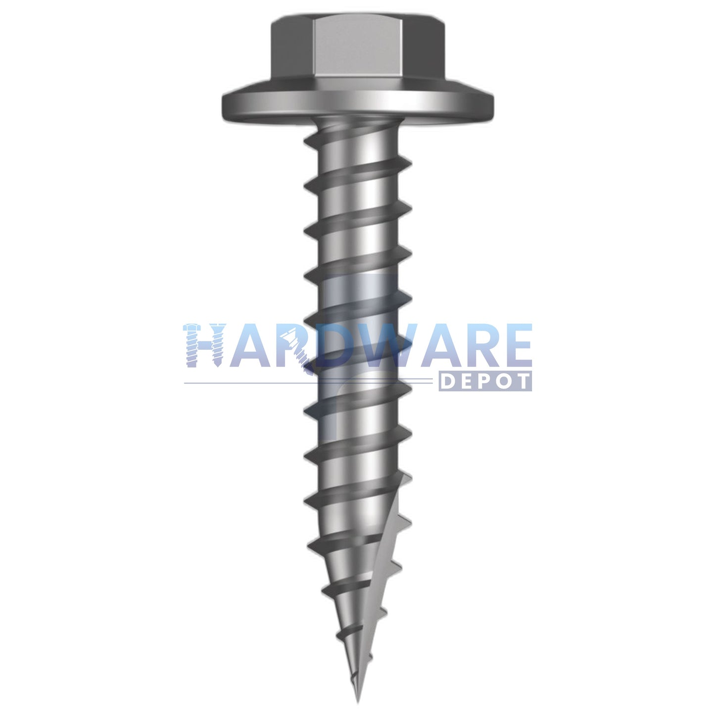 10g X 25mm T17 Hex Flange Roofing Screw Galvanised C4 External Hex 1000 Pack