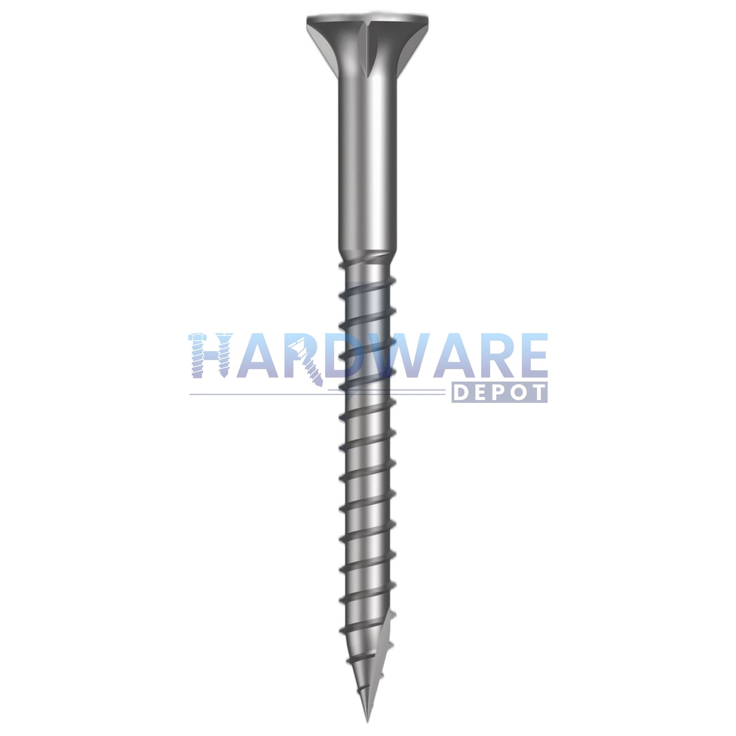 10g X 58mm T17 Bugle Ribbed Batten Screw SS316 Square Drive 100 Pack