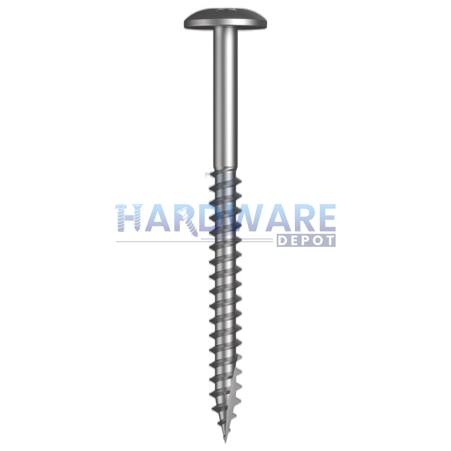 10g X 60mm T17 Button Screw SS316 Square Drive 1000 Pack