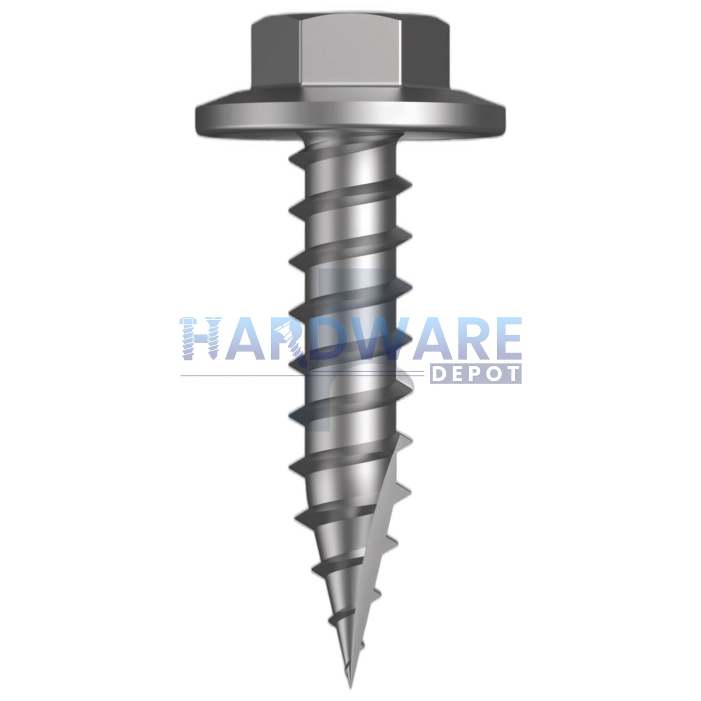 12g X 25mm T17 Hex Flange Roofing Screw Galvanised C4 External Hex 500 Pack