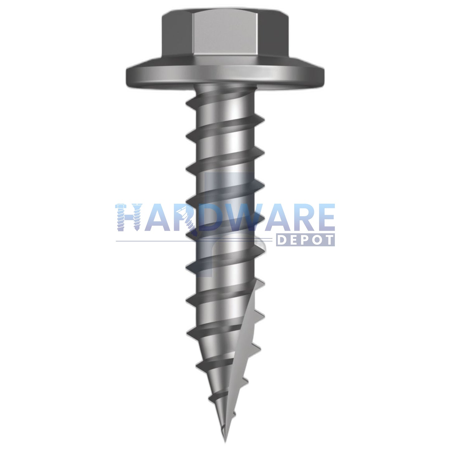 12g X 25mm T17 Hex Flange Roofing Screw SS316 External Hex 1000 Pack