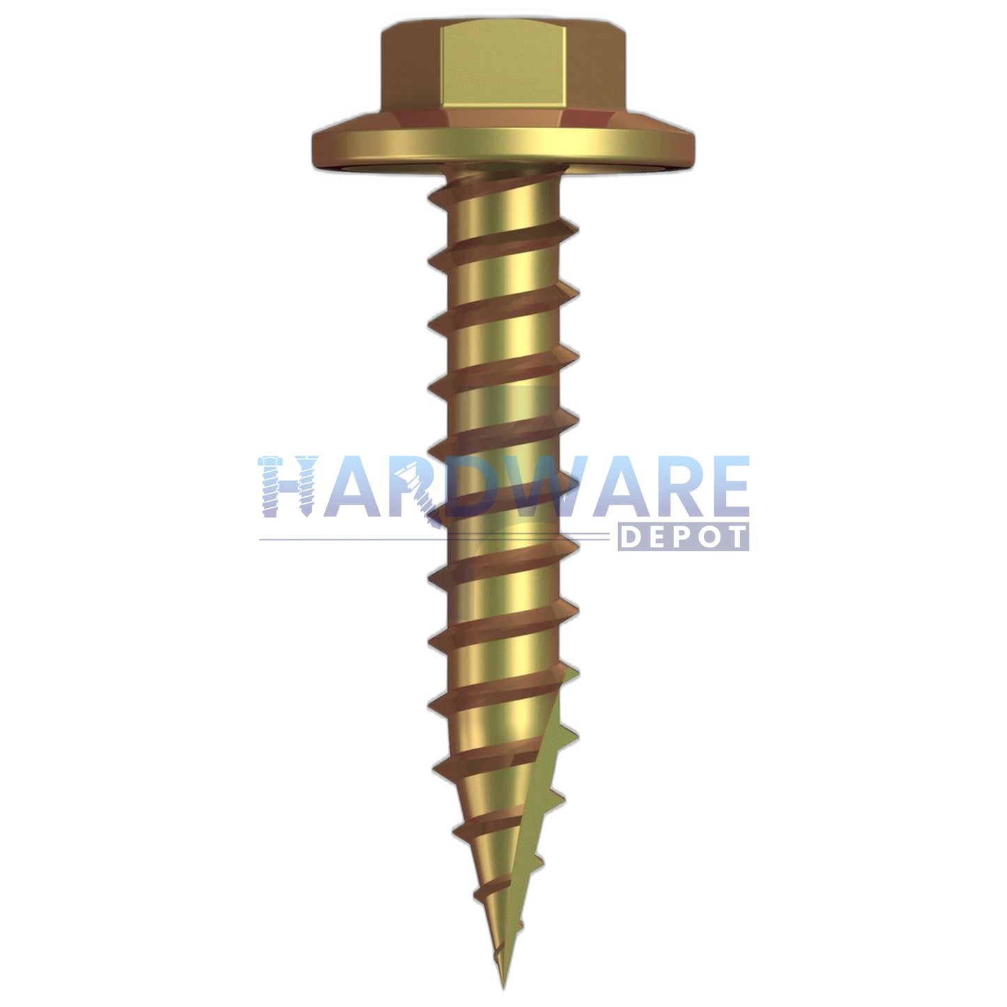 12g X 30mm T17 Hex Flange Roofing Screw Zinc Yellow External Hex 500 Pack