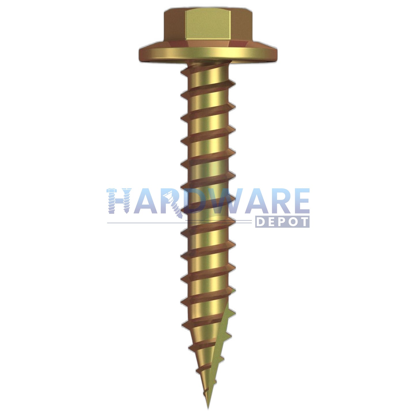 12g X 35mm T17 Hex Flange Roofing Screw Zinc Yellow External Hex 1000 Pack