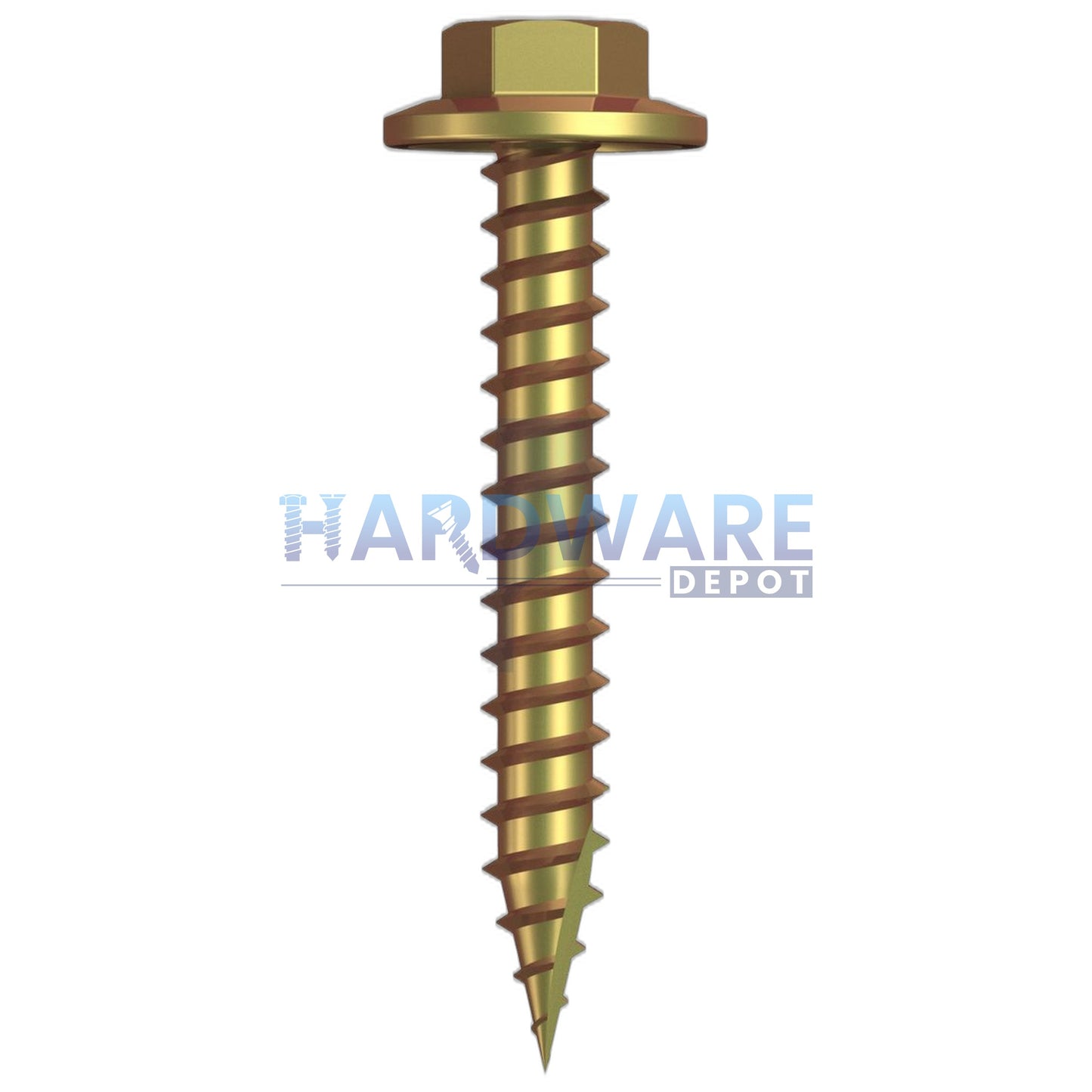 12g X 40mm T17 Hex Flange Roofing Screw Zinc Yellow External Hex 1000 Pack