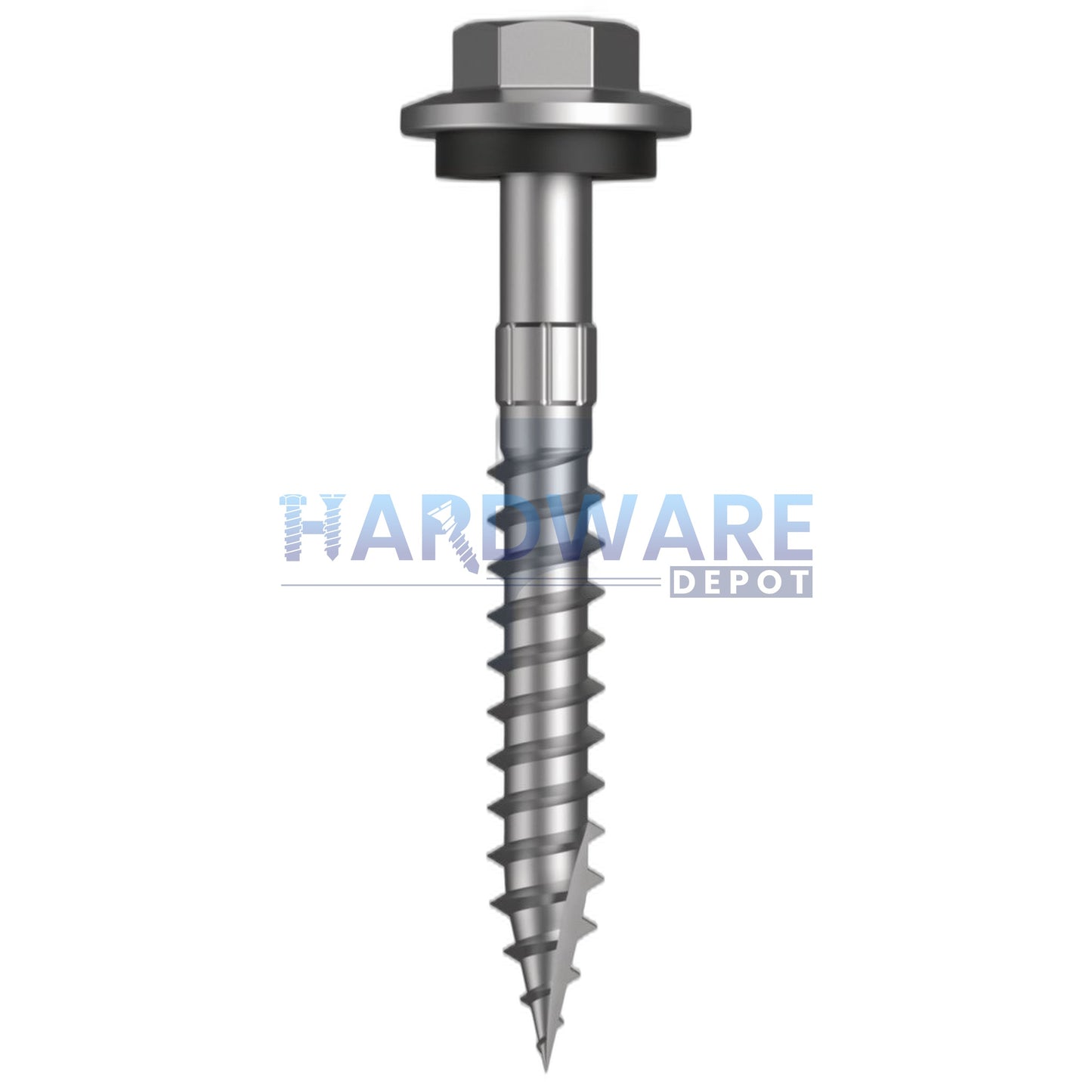 12g X 45mm T17 Hex Flange with Seal Roofing Screw + Washer + Shankguard Galvanised C4 External Hex 1000 Pack