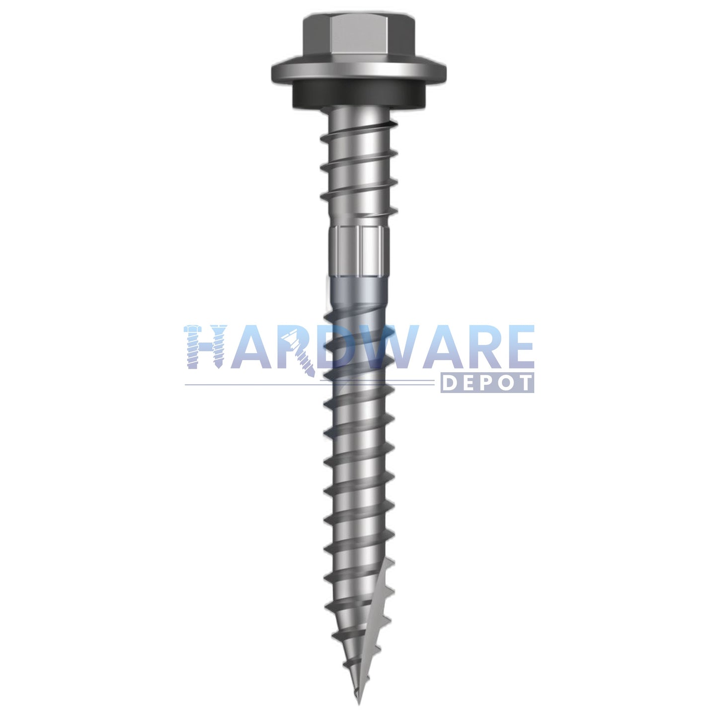 12g X 50mm T17 Hex Flange with Seal Roofing Screw + Washer + EPDM Weather Seal + Shankguard Galvanised C4 External Hex 1000 Pack