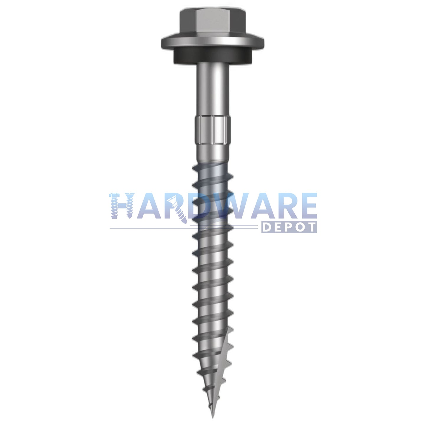 12g X 50mm T17 Hex Flange with Seal Roofing Screw + Washer + Shankguard Galvanised C4 External Hex 1000 Pack