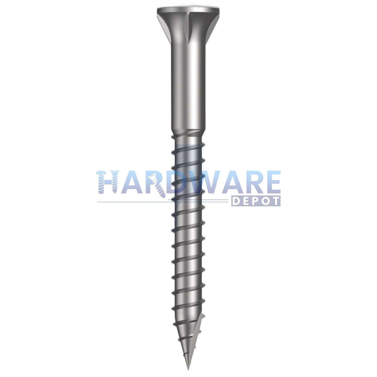 12g X 58mm T17 Bugle Ribbed Batten Screw SS316 Square Drive 100 Pack