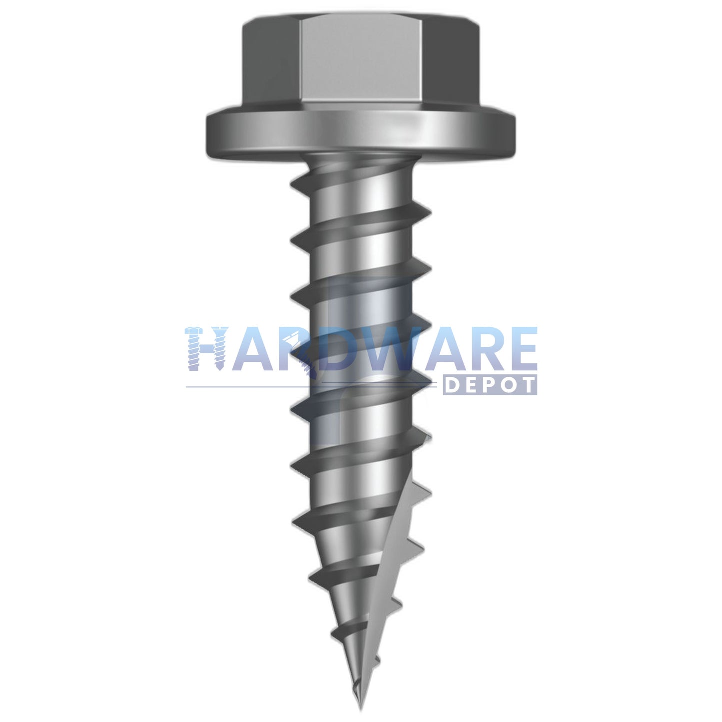 14g X 30mm T17 Hex Flange Roofing Screw Galvanised C4 External Hex Drive 1000 Pack
