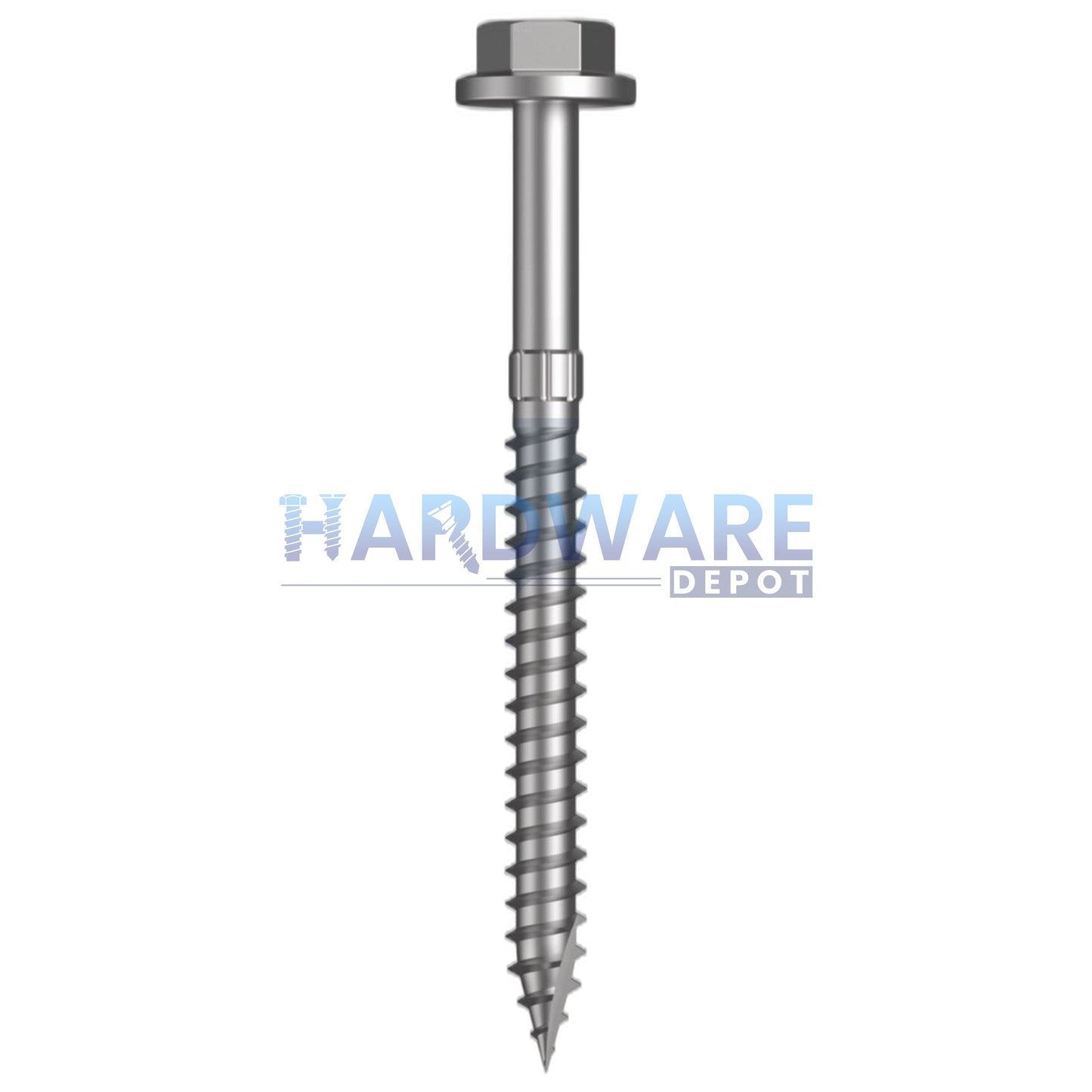 14g X 75mm T17 Hex Flange Roofing Screw + Shankguard Galvanised C4 External Hex Drive 500 Pack