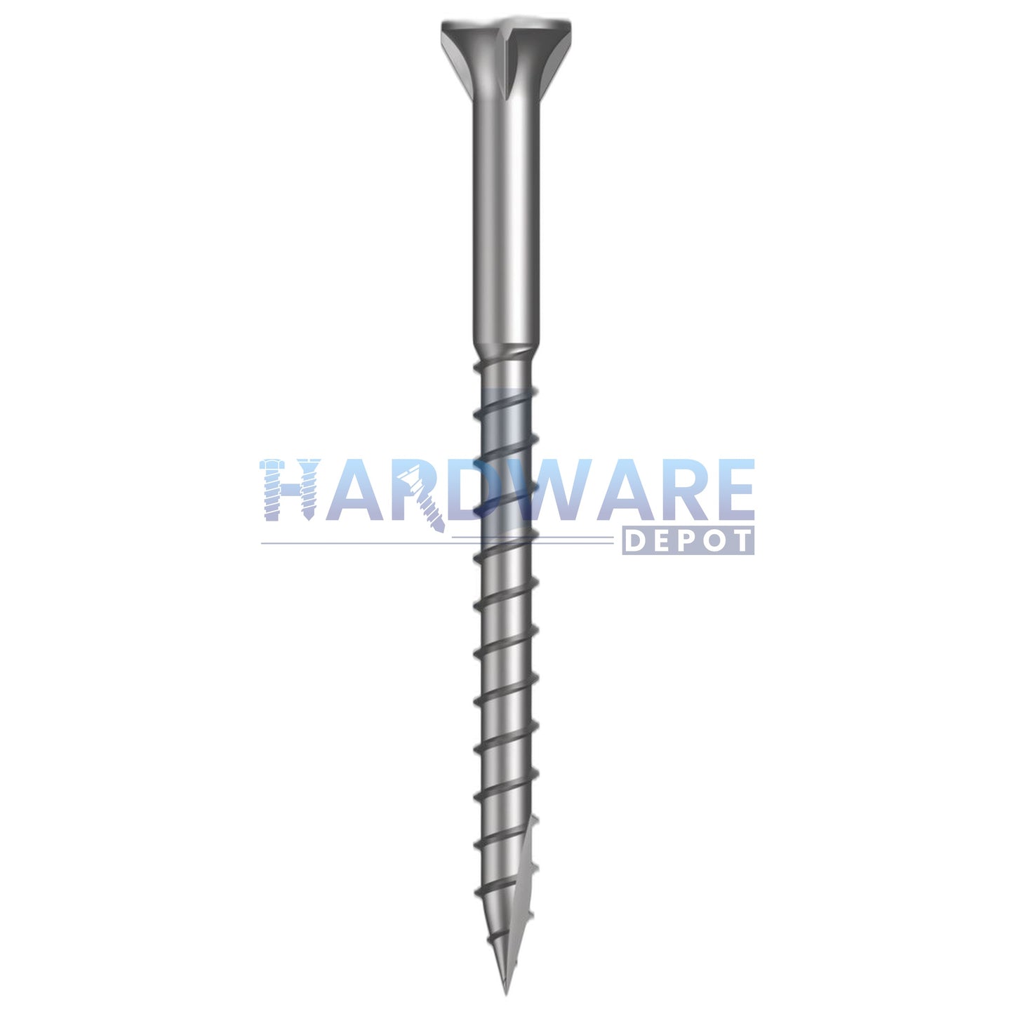 6g X 50mm T17 Bugle Ribbed Batten Screw SS316 Square Drive 100 Pack