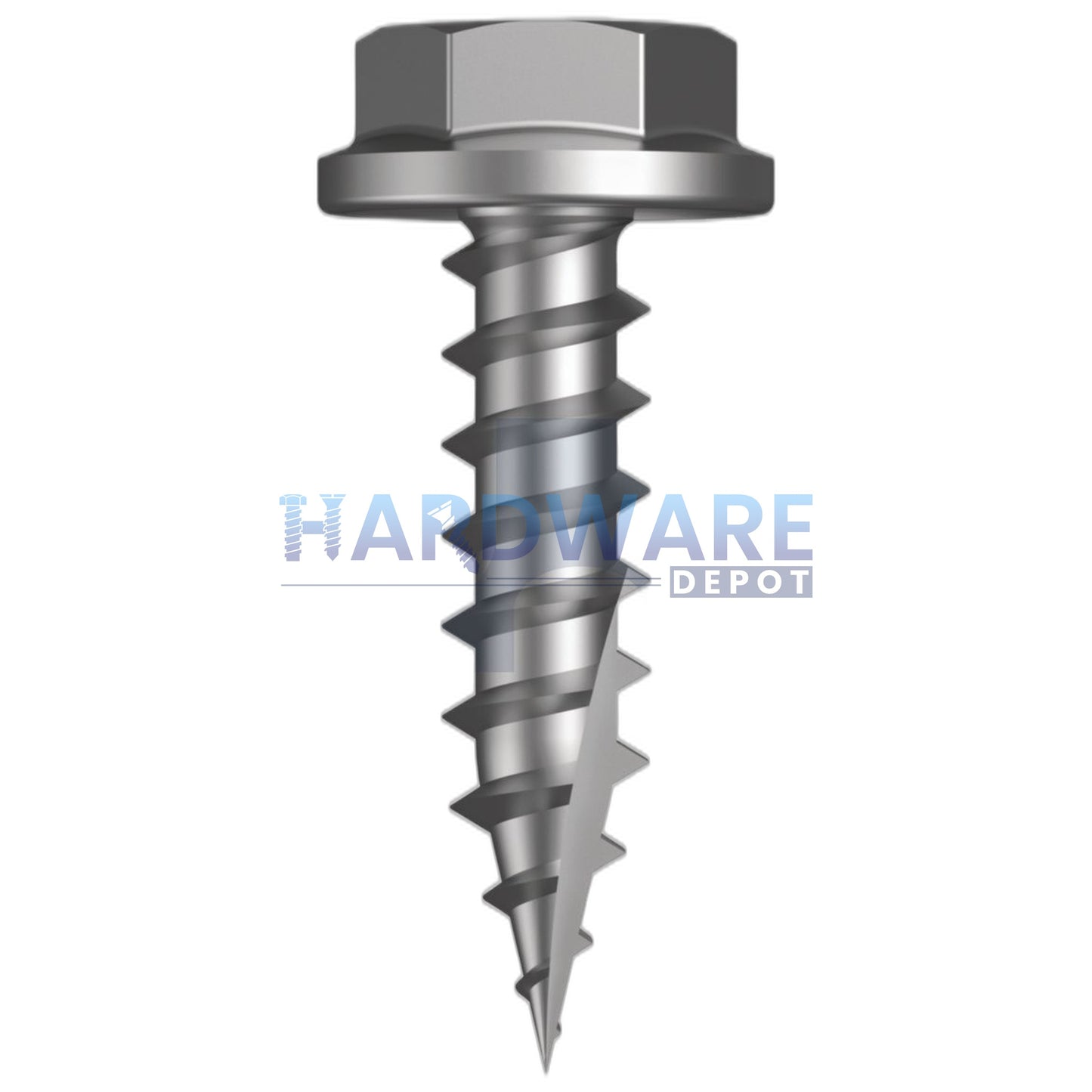 10g X 20mm T17 Hex Flange Roofing Screw Galvanised C4 External Hex 1000 Pack