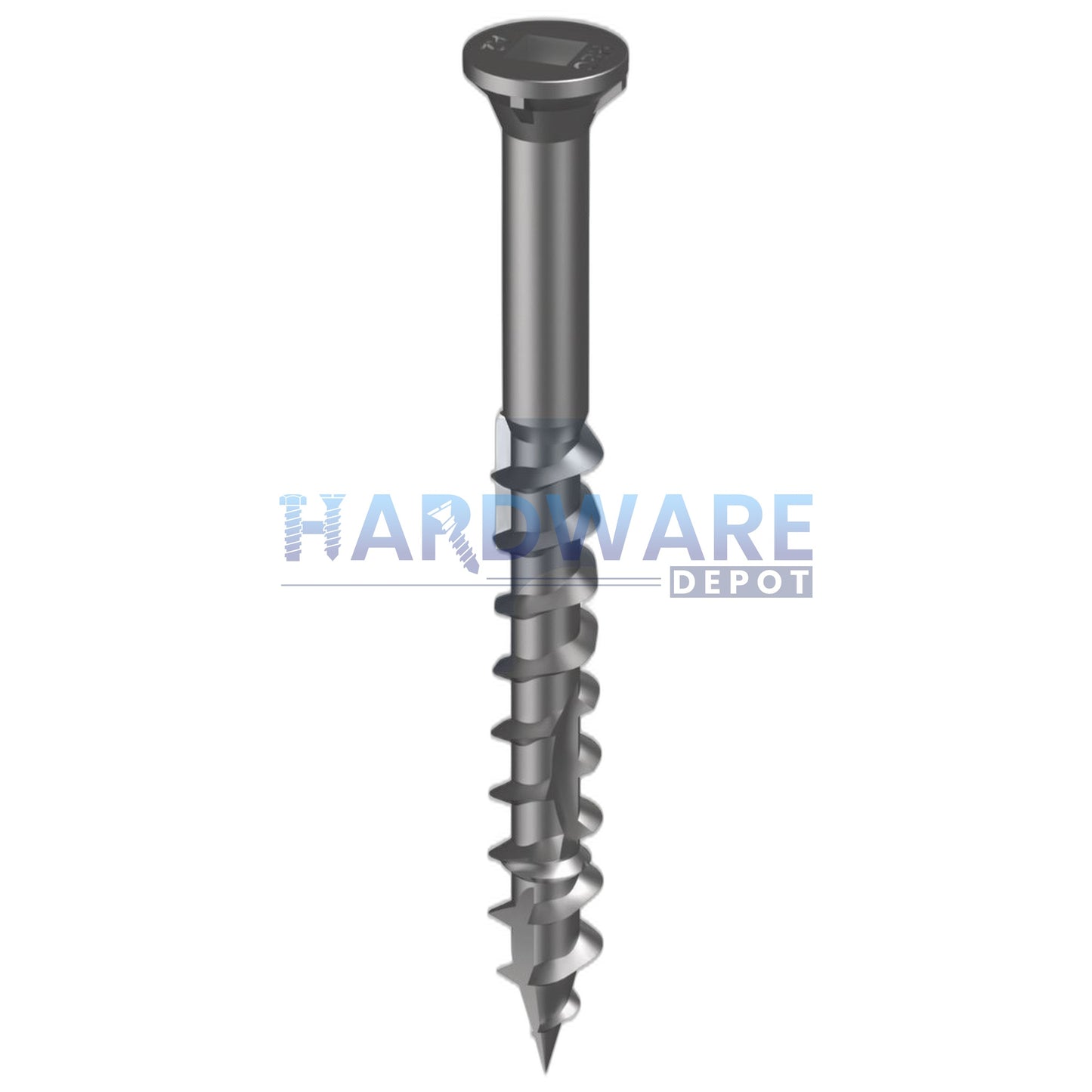 10g X 50mm T17 Trim Head Ribbed-4 Decking Screw SS304 Square Drive 1000 Pack