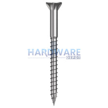 10g X 65mm T17 Bugle Ribbed Batten Screw SS316 Square Drive 100 Pack