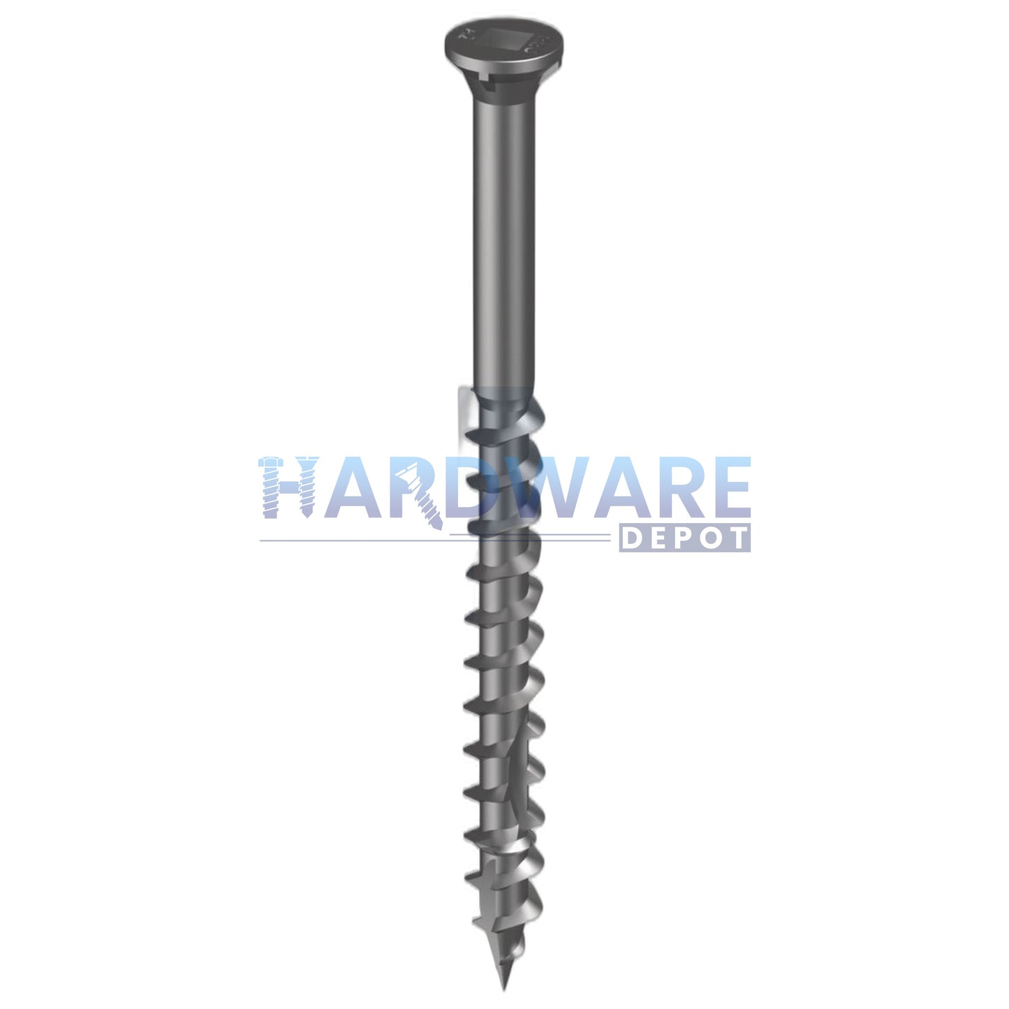 10g X 65mm T17 Trim Head Ribbed-4 Decking Screw SS304 Square Drive 1000 Pack