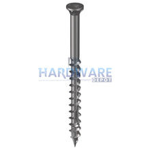 10g X 65mm T17 Trim Head Ribbed-4 Decking Screw SS304 Square Drive 1000 Pack