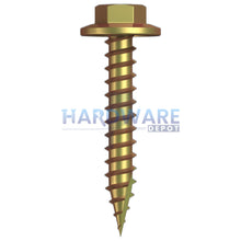 12g X 35mm T17 Hex Flange Roofing Screw Zinc Yellow External Hex 1000 Pack