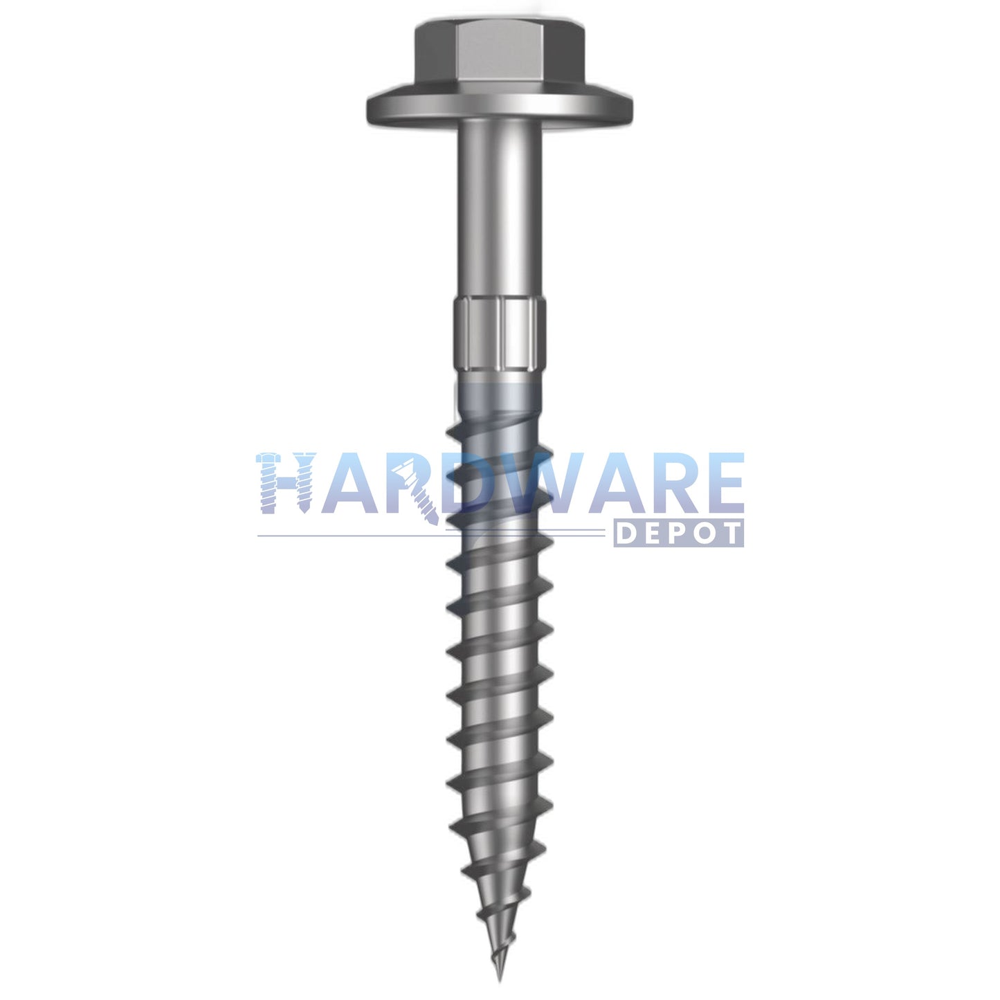 12g X 45mm T17 Hex Flange Roofing Screw + Shankguard Galvanised C4 External Hex 1000 Pack
