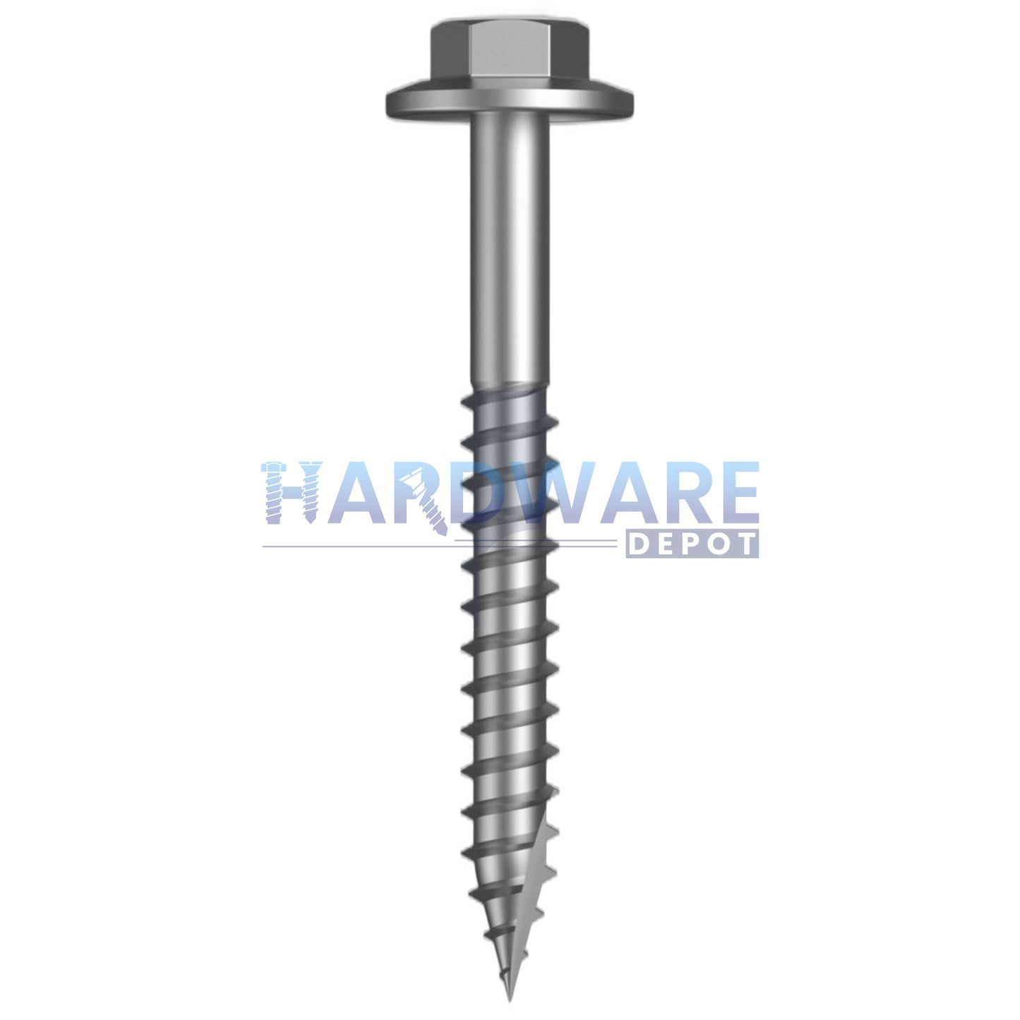 12g X 50mm T17 Hex Flange Roofing Screw SS316 External Hex 1000 Pack
