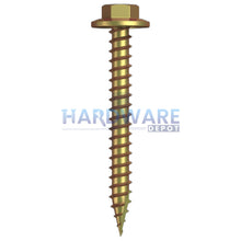 12g X 50mm T17 Hex Flange Roofing Screw Zinc Yellow External Hex 1000 Pack