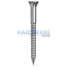12g X 65mm T17 Bugle Ribbed Batten Screw SS316 Square Drive 100 Pack