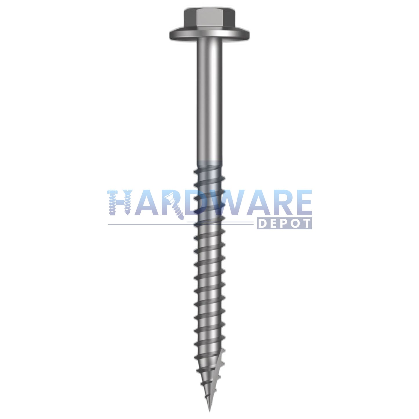 12g X 65mm T17 Hex Flange Roofing Screw SS316 External Hex 500 Pack