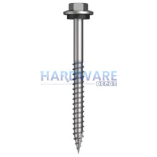 12g X 65mm T17 Hex Flange with Seal Roofing Screw +  Washer SS316 External Hex 500 Pack