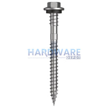 12g X 65mm T17 Hex Flange with Seal Roofing Screw + Washer + EPDM Weather Seal  + Shankguard Galvanised C4 External Hex 500 Pack