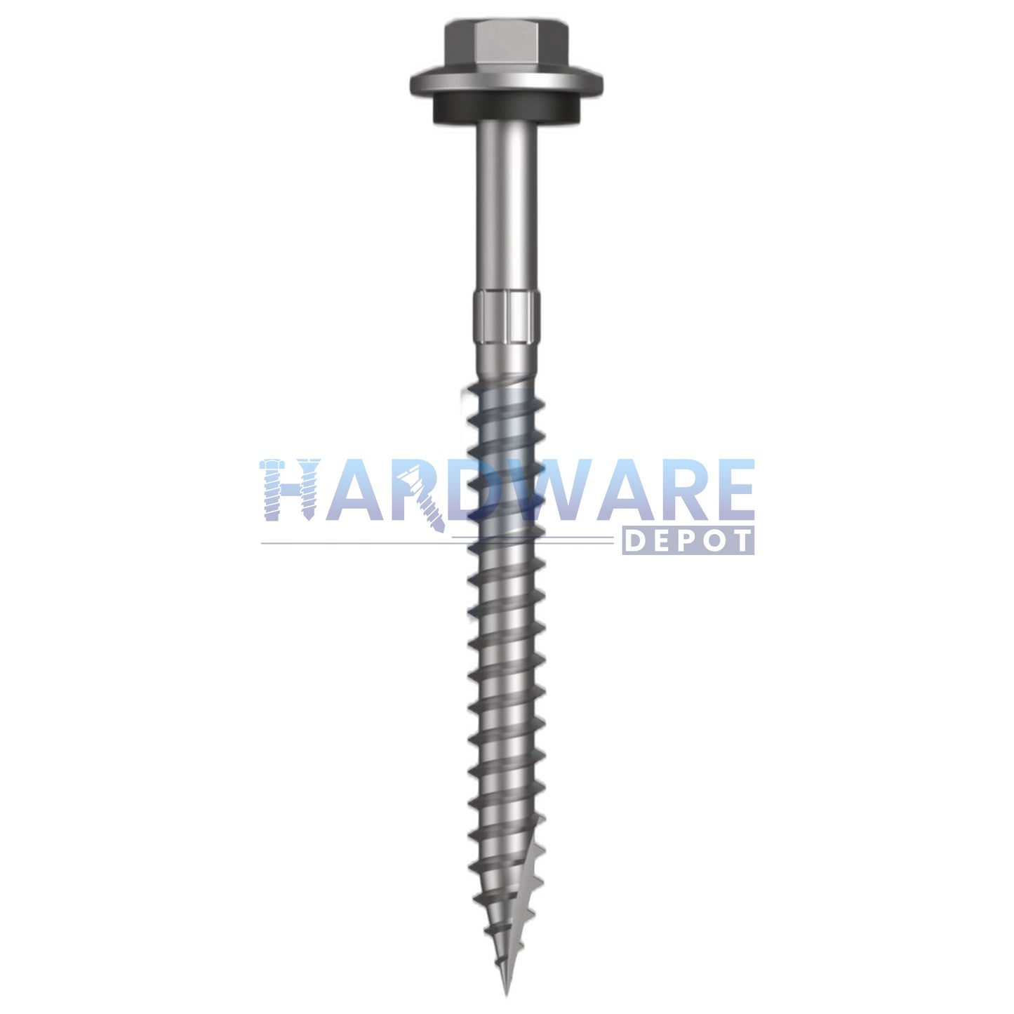 12g X 65mm T17 Hex Flange with Seal Roofing Screw + Washer + Shankguard Galvanised C4 External Hex 500 Pack
