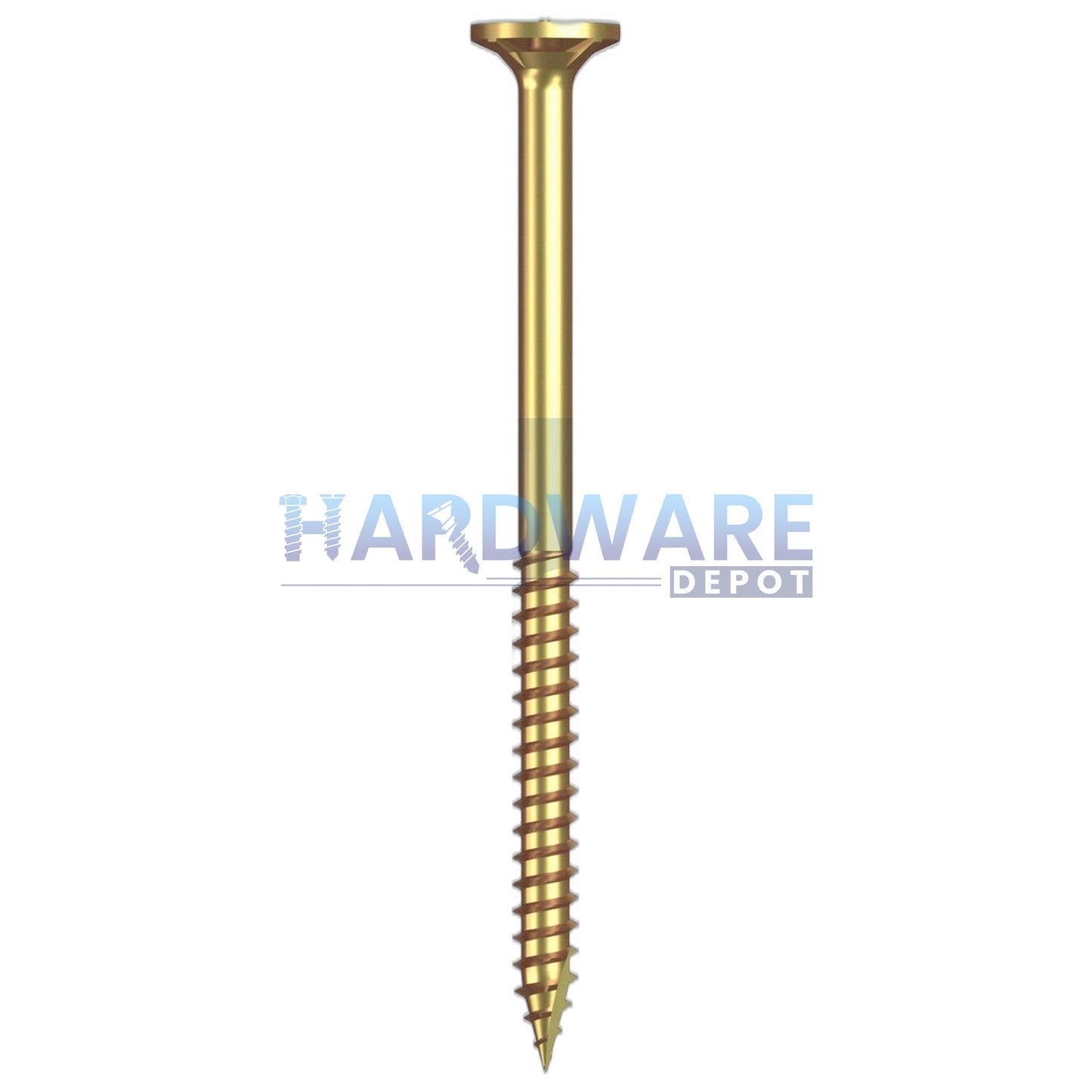 14g X 100mm T17 Bugle Ribbed Batten Screw Zinc Yellow Internal Hex 250 Pack