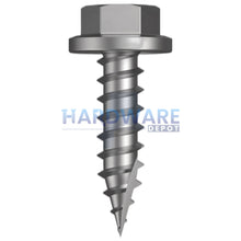 14g X 25mm T17 Hex Flange Roofing Screw Galvanised C4 External Hex Drive 1000 Pack