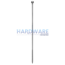 14g X 300mm T17 Hex Flange with Seal Roofing Screw + Washer + EPDM Weather Seal  Galvanised C4 External Hex Drive 100 Pack