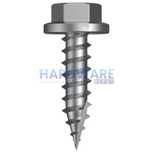 14g X 30mm T17 Hex Flange Roofing Screw Galvanised C4 External Hex Drive 1000 Pack