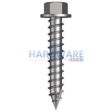 14g X 35mm T17 Hex Flange Pit Screw SS304 External Hex 500 Pack