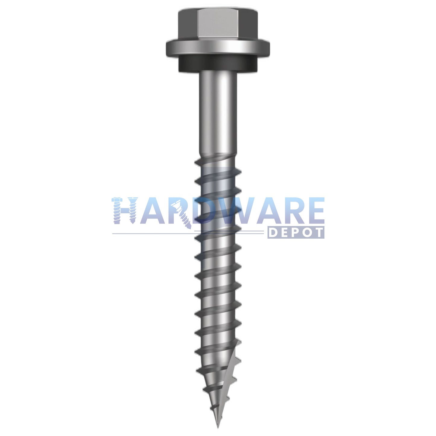 14g X 50mm T17 Hex Flange with Seal Roofing Screw +  Washer SS316 External Hex Drive 500 Pack