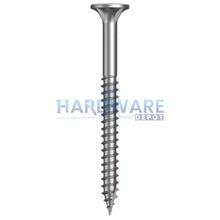 14g X 75mm T17 Bugle Ribbed Batten Screw SS316 Internal Hex 500 Pack