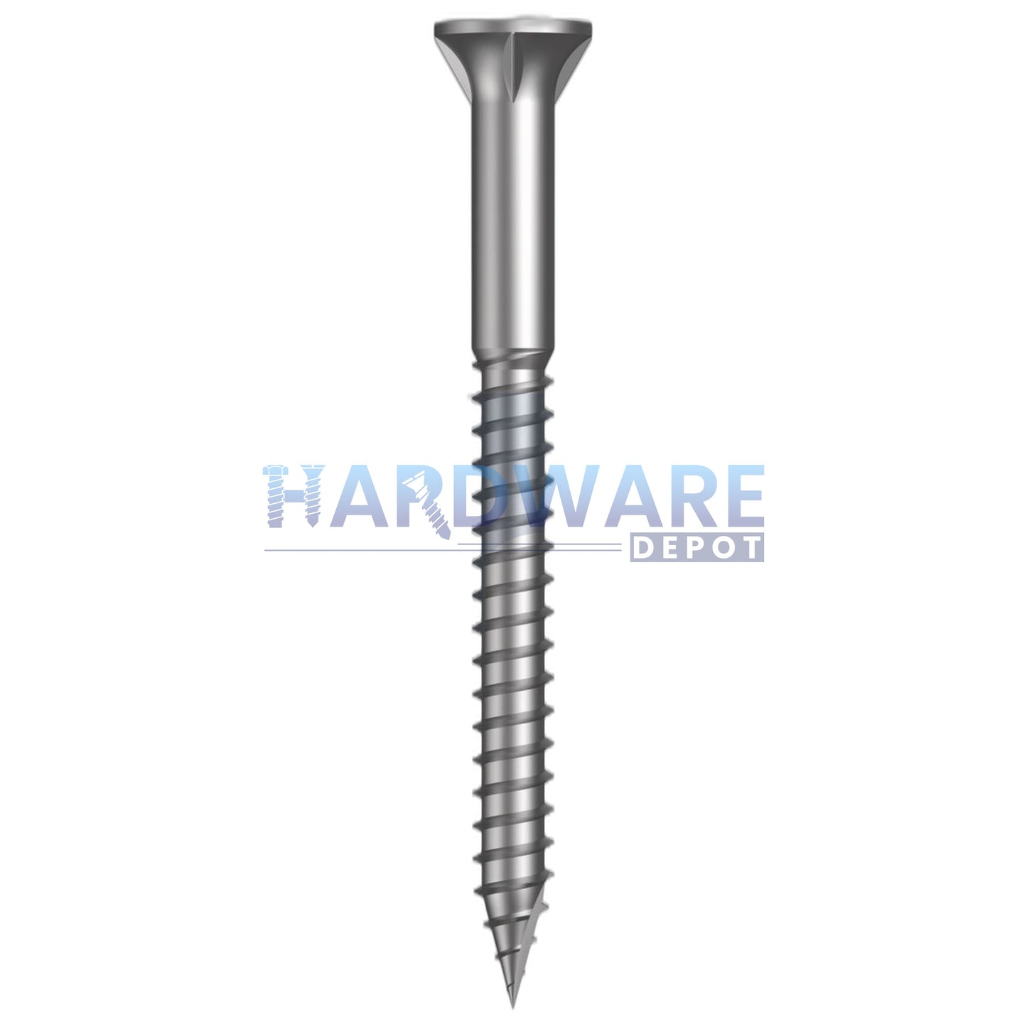14g X 75mm T17 Bugle Ribbed Batten Screw SS316 Square Drive 100 Pack