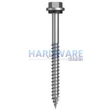 14g X 75mm T17 Hex Flange with Seal Roofing Screw +  Washer SS316 External Hex Drive 500 Pack