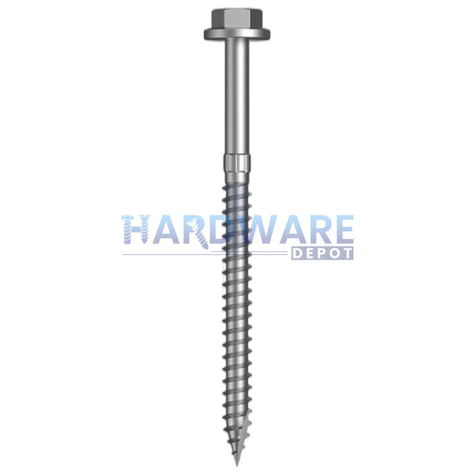 14g X 90mm T17 Hex Flange Roofing Screw + Shankguard Galvanised C3 External Hex Drive 250 Pack