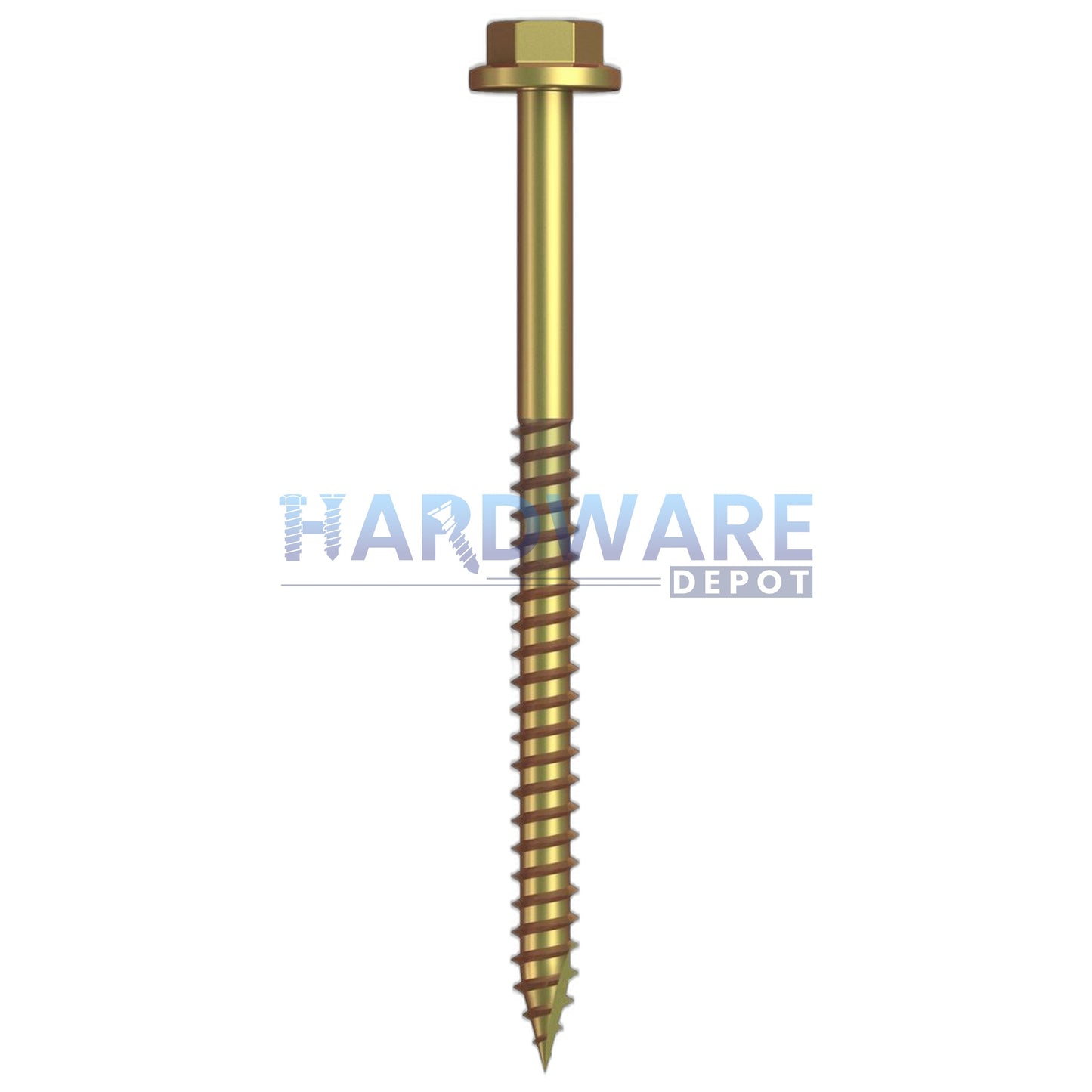 14g X 90mm T17 Hex Flange Roofing Screw Zinc Yellow External Hex Drive 250 Pack