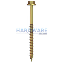 14g X 90mm T17 Hex Flange Roofing Screw Zinc Yellow External Hex Drive 250 Pack