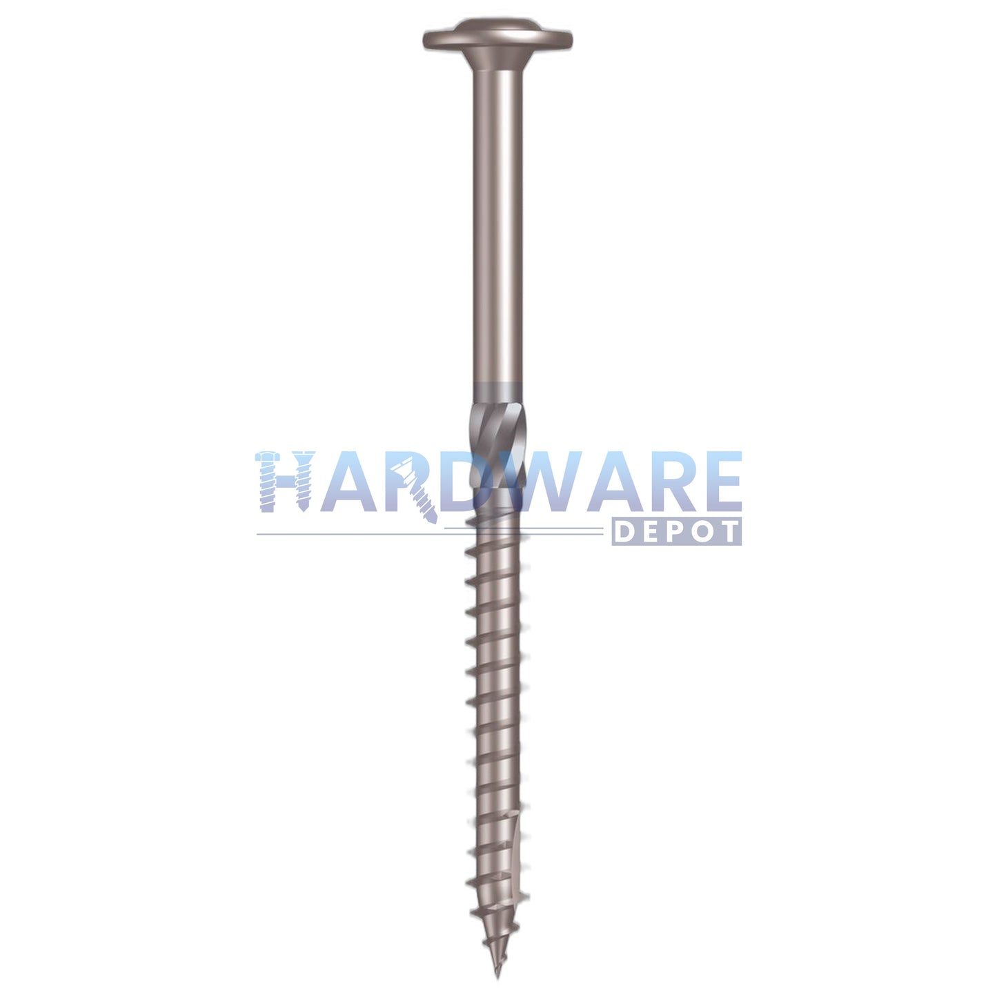 16g X 100mm T17 Large Washer Button Screw Galvanised C3 External Hex Drive 250 Pack