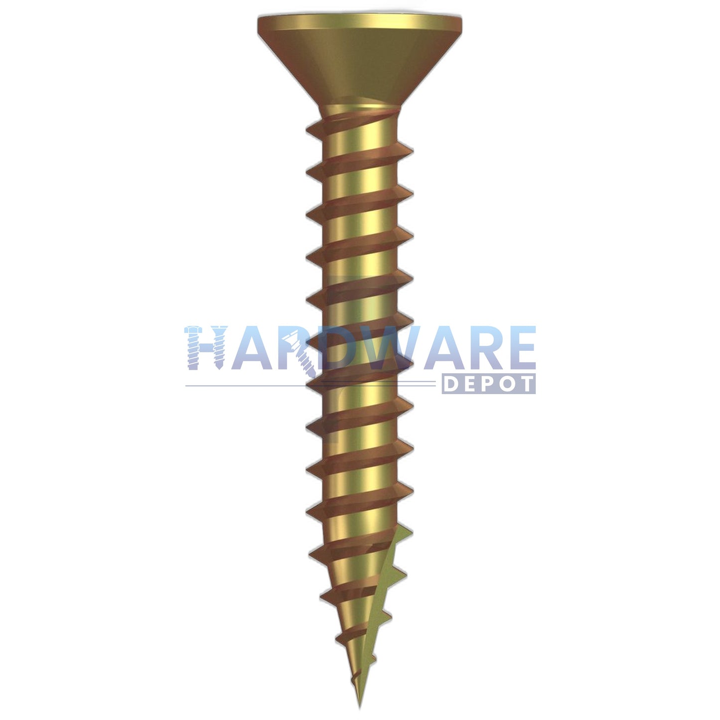 6g X 20mm T17 Countersunk Screw Zinc Yellow Phillips Drive 1000 Pack