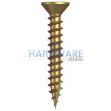 6g X 30mm T17 Countersunk Screw Zinc Yellow Phillips Drive 1000 Pack