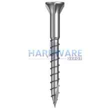 6g X 38mm T17 Bugle Ribbed Batten Screw SS316 Square Drive 100 Pack
