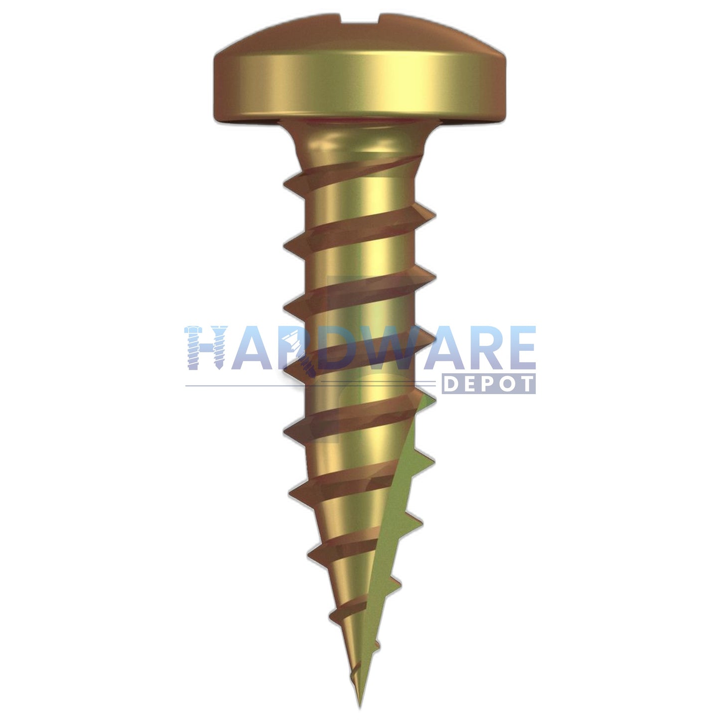 8g X 16mm T17 Pan Screw Zinc Yellow Phillips Drive 1000 Pack