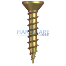 8g X 20mm T17 Countersunk Screw Zinc Yellow Phillips Drive 1000 Pack