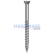 8g X 50mm T17 Trim Head Ribbed-6 Decking Screw SS304 Square Drive 1000 Pack